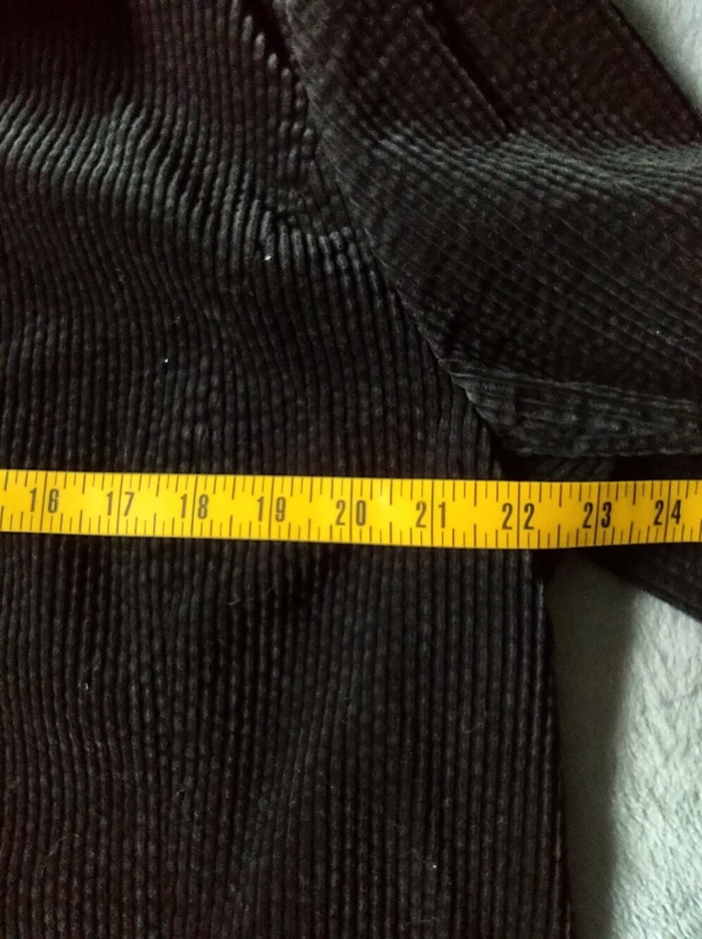 J. Jill Women’s XL Black Corduroy Jacket 100% Cotton Button Front Utility Chore - Picture 3 of 6